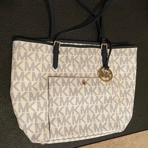 Michael Kors White/Navy purse